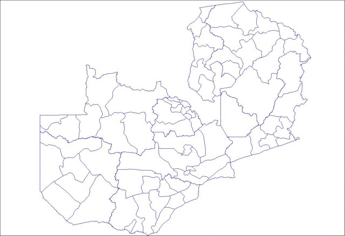 வரைபடம் ஜாம்பியா அவுட்லைன்