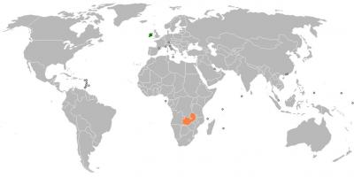 சாம்பியா உலக வரைபடம்